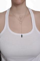 Colier handmade din argint cu malachit